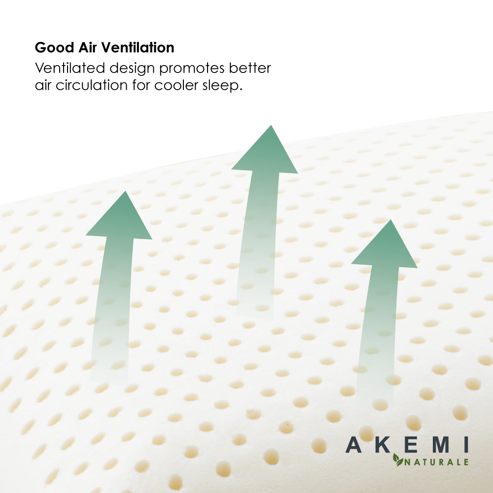 AKEMI Naturale Dual Density Latex Pillow - Temptations - Malaysia Airlines