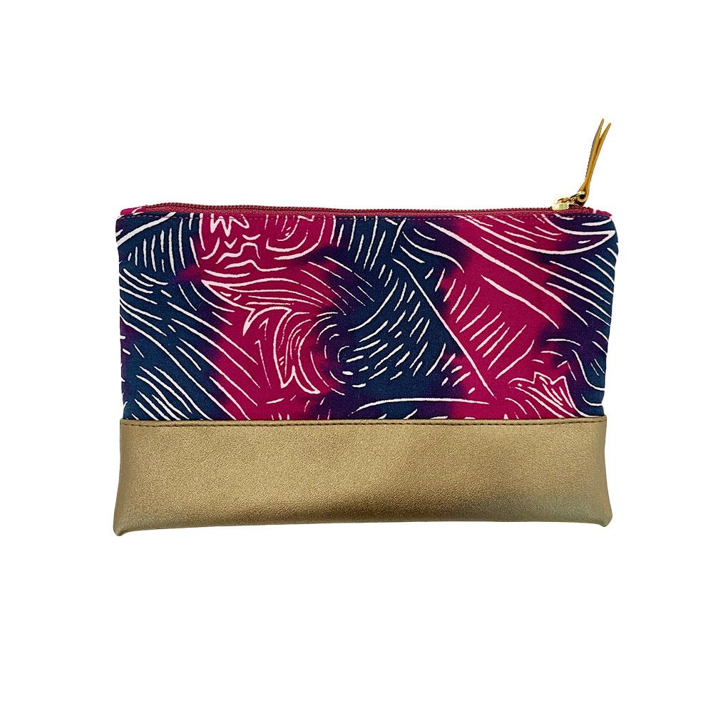 Batik Boutique Batik Zip Pouch Maroon Driftwood Temptations