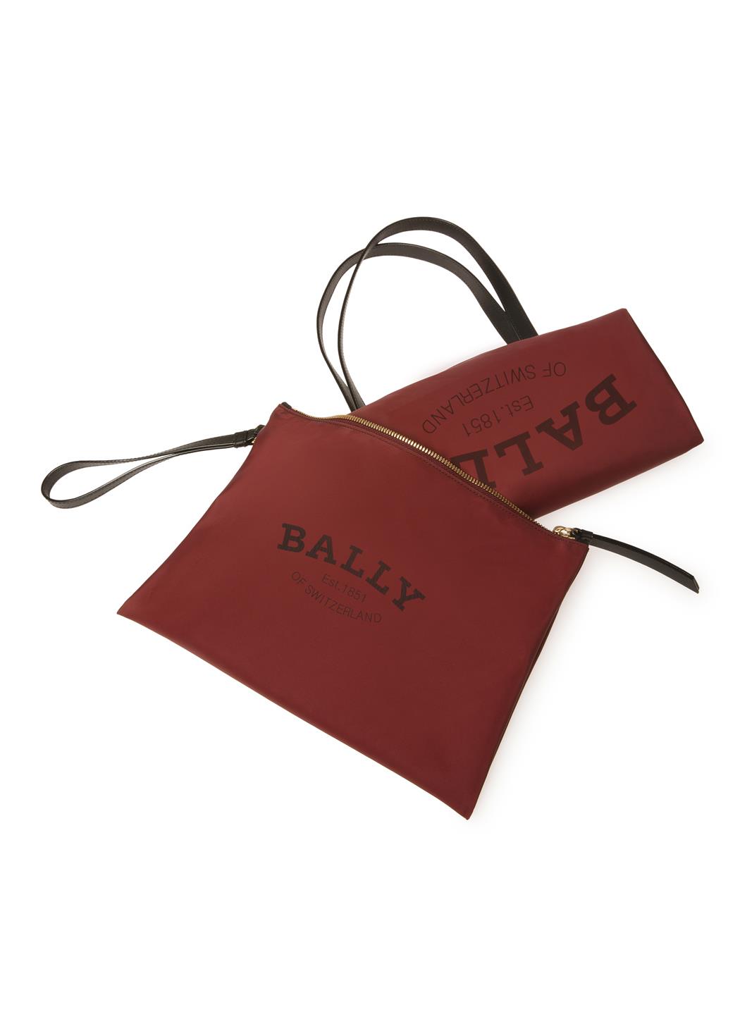 BALLY Foldable Tote XL Heritage Red Temptations Malaysia Airlines