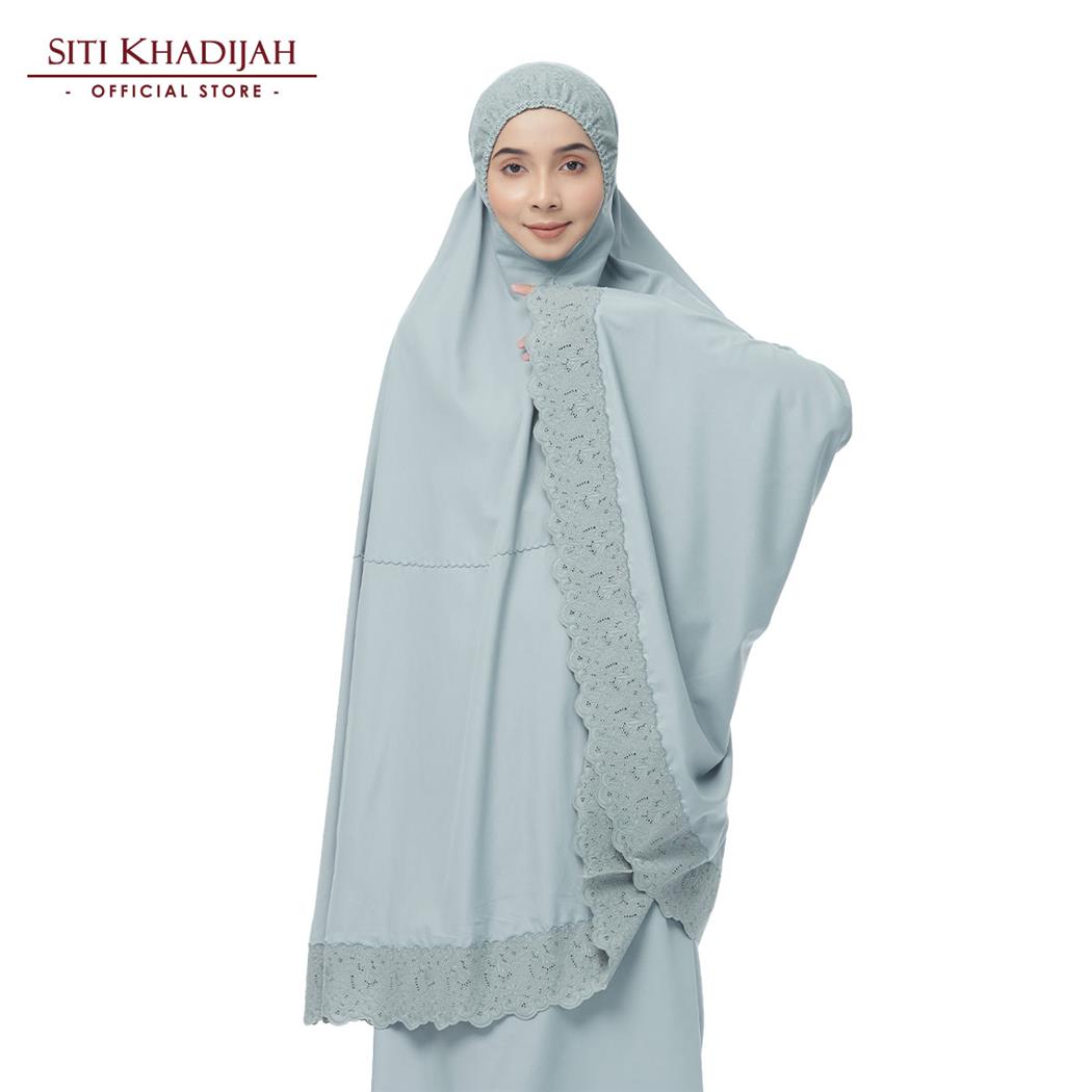 Siti Khadijah Telekung Signature Sierra in Soft Teal ( M) - Temptations ...