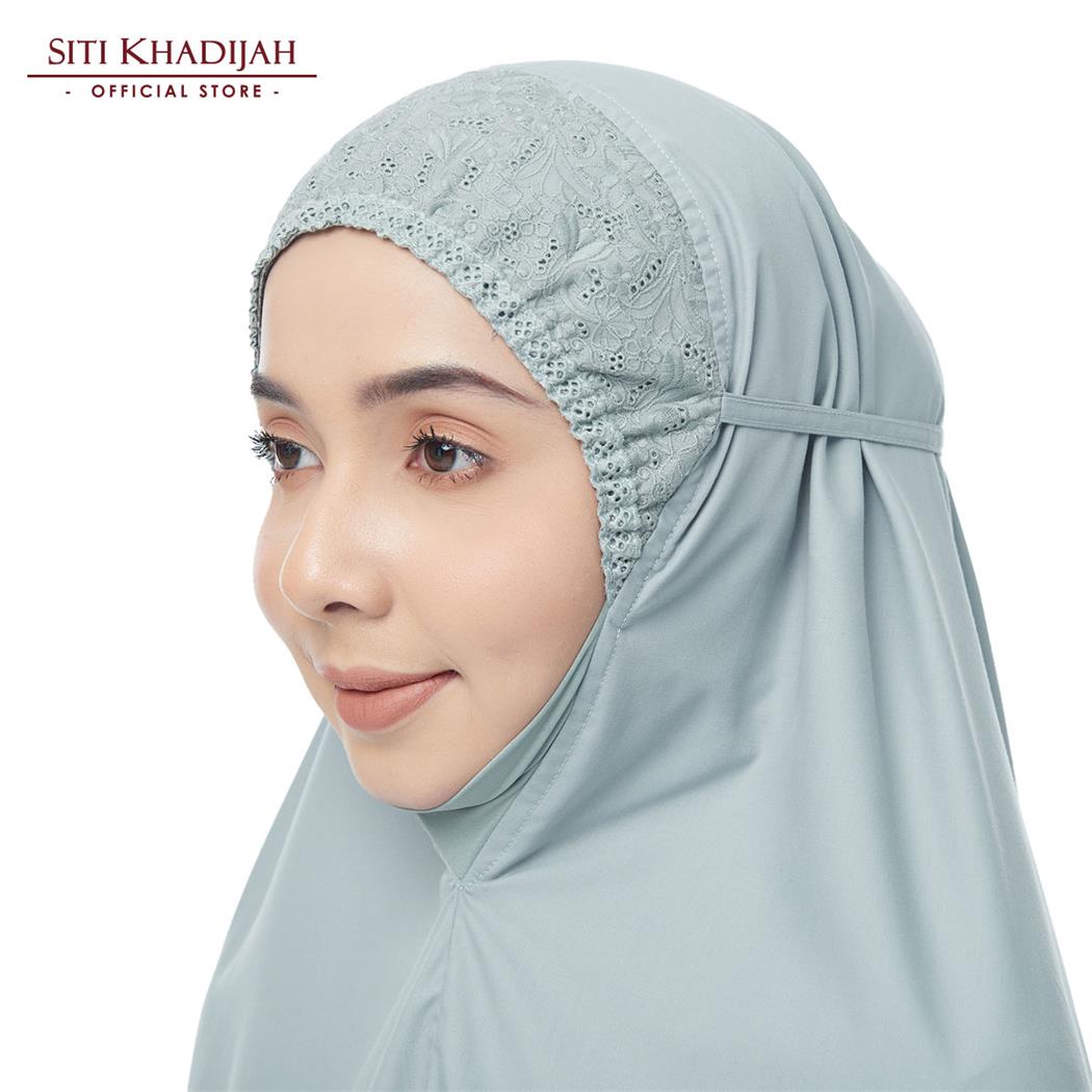 Siti Khadijah Telekung Signature Sierra in Soft Teal ( L) - Temptations ...