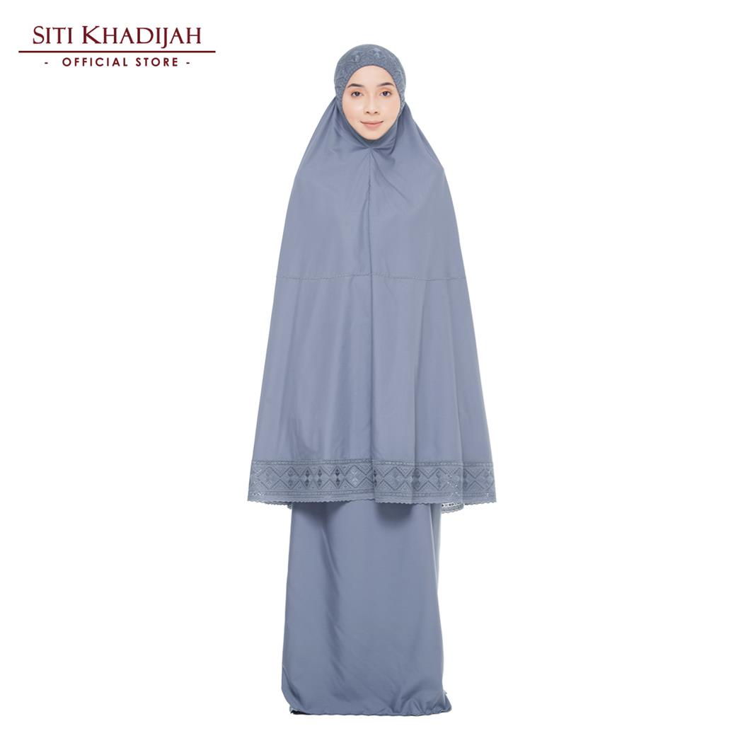 Siti Khadijah Telekung Signature Ayla in Ash Blue ( M) - Temptations ...