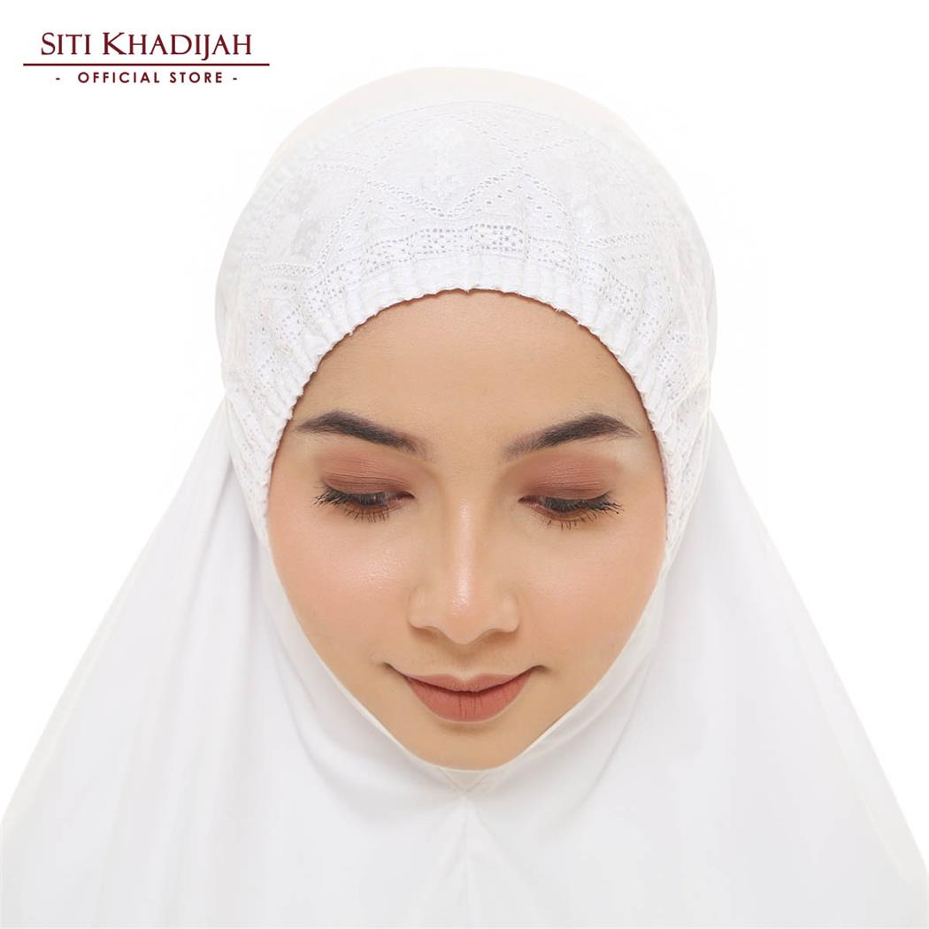 Siti Khadijah Telekung Signature Ayla in White ( L) - Temptations ...