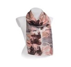 Morgan & Oates Abstract Leaves Silk Scarf - 100% Silk