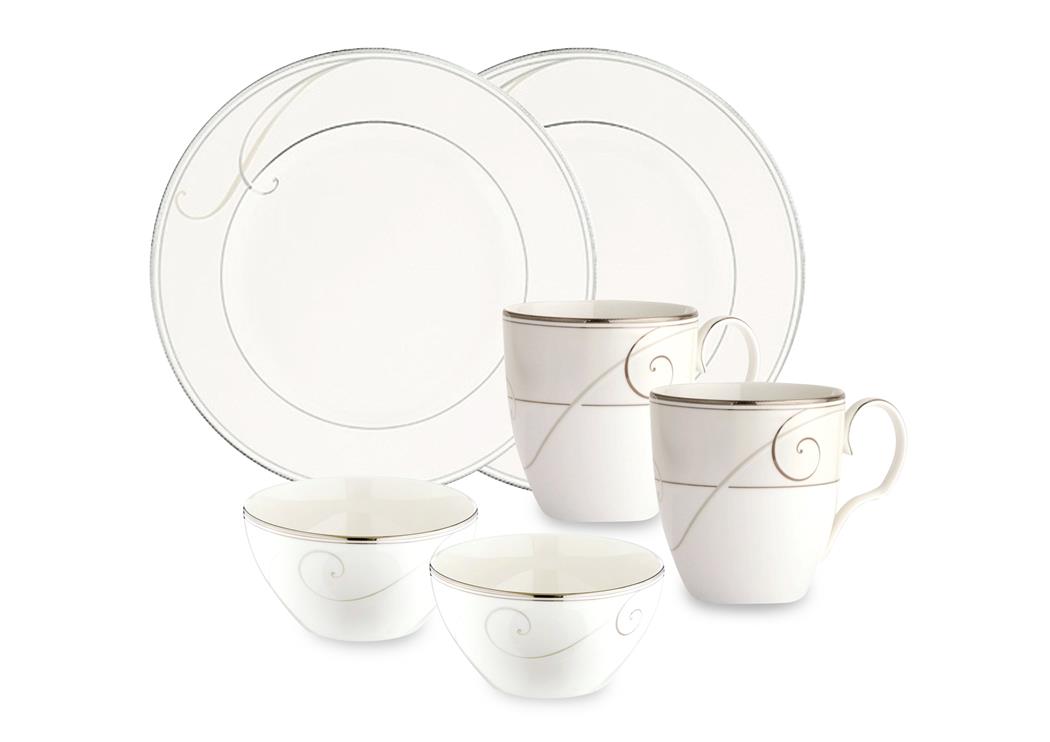 NORITAKE PLATINUM WAVE TEA SET Temptations Malaysia Airlines